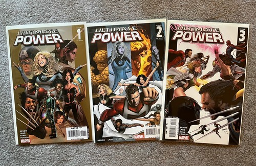 ULTIMATE POWER #1-9 (Lot of 9) All 1st Print, NM. Marvel Comics. By Greg Land