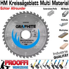 Kreissägeblatt Sägeblatt Ø 165 mm Allround Allesschneider Multi Cut Laser