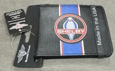 NWT Buckle-Down Men's Black Wallet - Shelby Cobra Signature Design