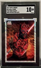 2023 Star Wars Galaxy #56 Mauls Rage Wave Refractor /99 SGC 10
