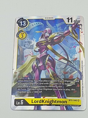 Digimon TCG LordKnightmon Super Rare NM gelb