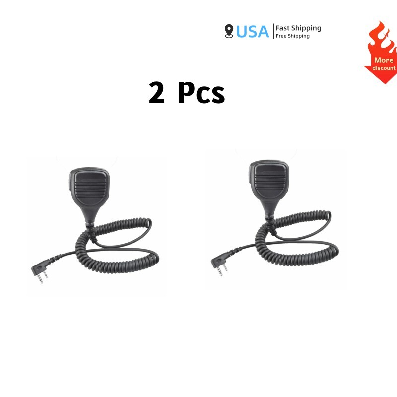 2X Remote Speaker Microphone for F4031 F4101 IC-V82 IC-V85 IC-V8 IC-V80 Radio