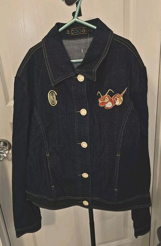 2 Vintage Apple Bottom Jeans + Coogi Catch the Buzz Denim Jacket Both Sz L Youth - Picture 13 of 24