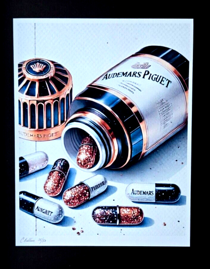 CHIARA BELLINI | AUDEMARS PIGUET COMFORT PILLS Hand Signed Authentic Print | COA thumbnail 3