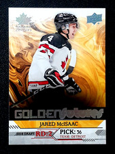 JARED McISAAC 2019-20 UPPER DECK TEAM CANADA JUNIORS GOLDEN FUTURES #GF-16 47359