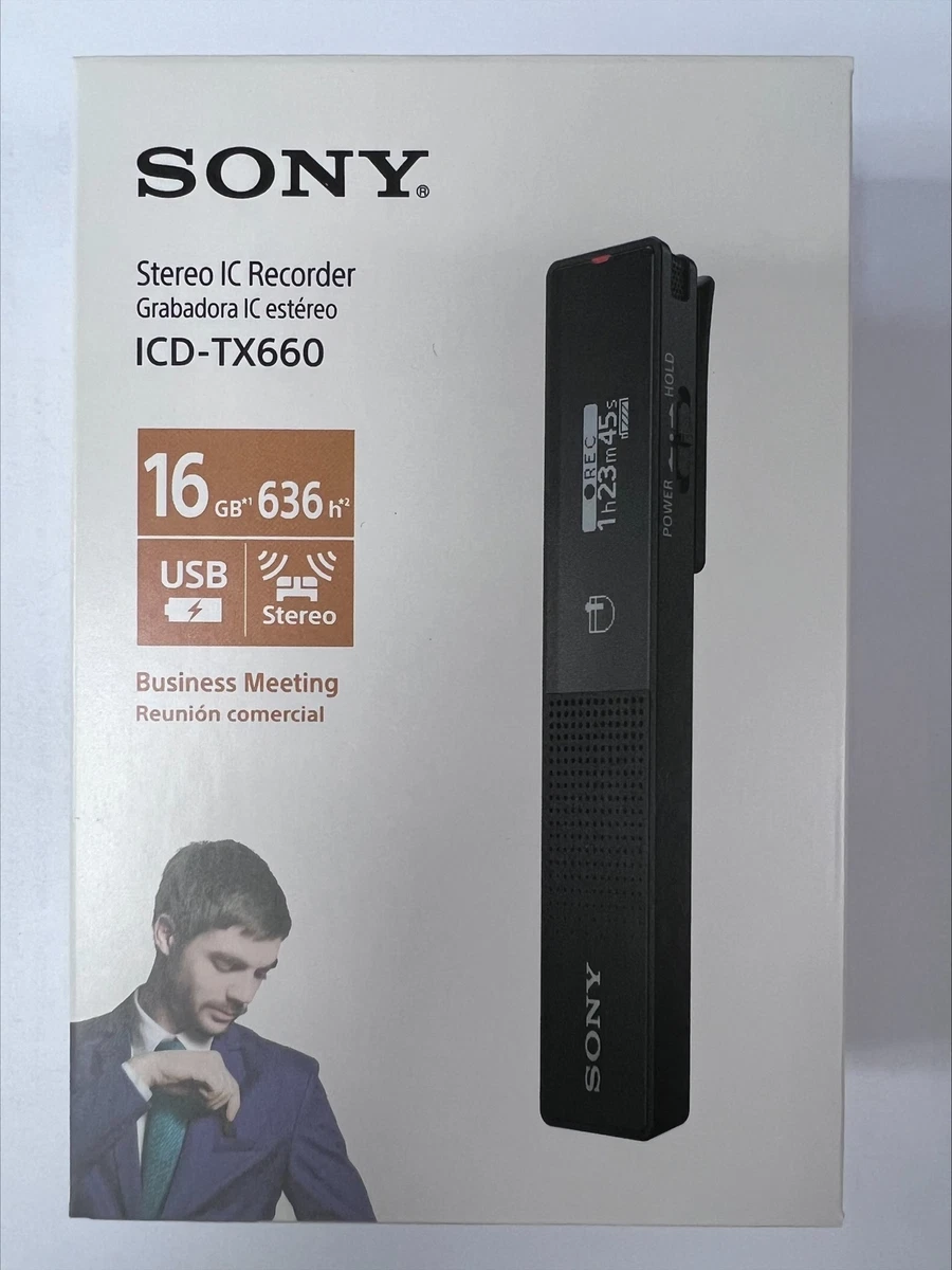 SONY - SONY ステレオICレコーダー ICD-TX660 16GB 美品 SONY ソニー ステレオICレコーダー ICD-TX660 : 音と映像の専門
