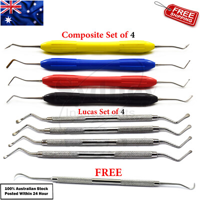 Dental Lucas Bone Curettes Tooth Scraper Composite Restorative Instruments