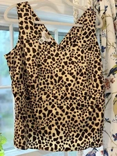 Women’s, Shirt, Sleeveless, Silky, Size 12W. Talbots