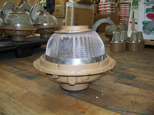 Jay R. Smith 4" Roof and Overflow Drain w/ Underdeck Clamp & Hardware New