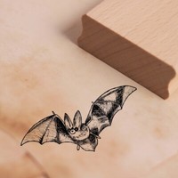 Motivstempel Fledermaus Stempel 48Mm X 28Mm