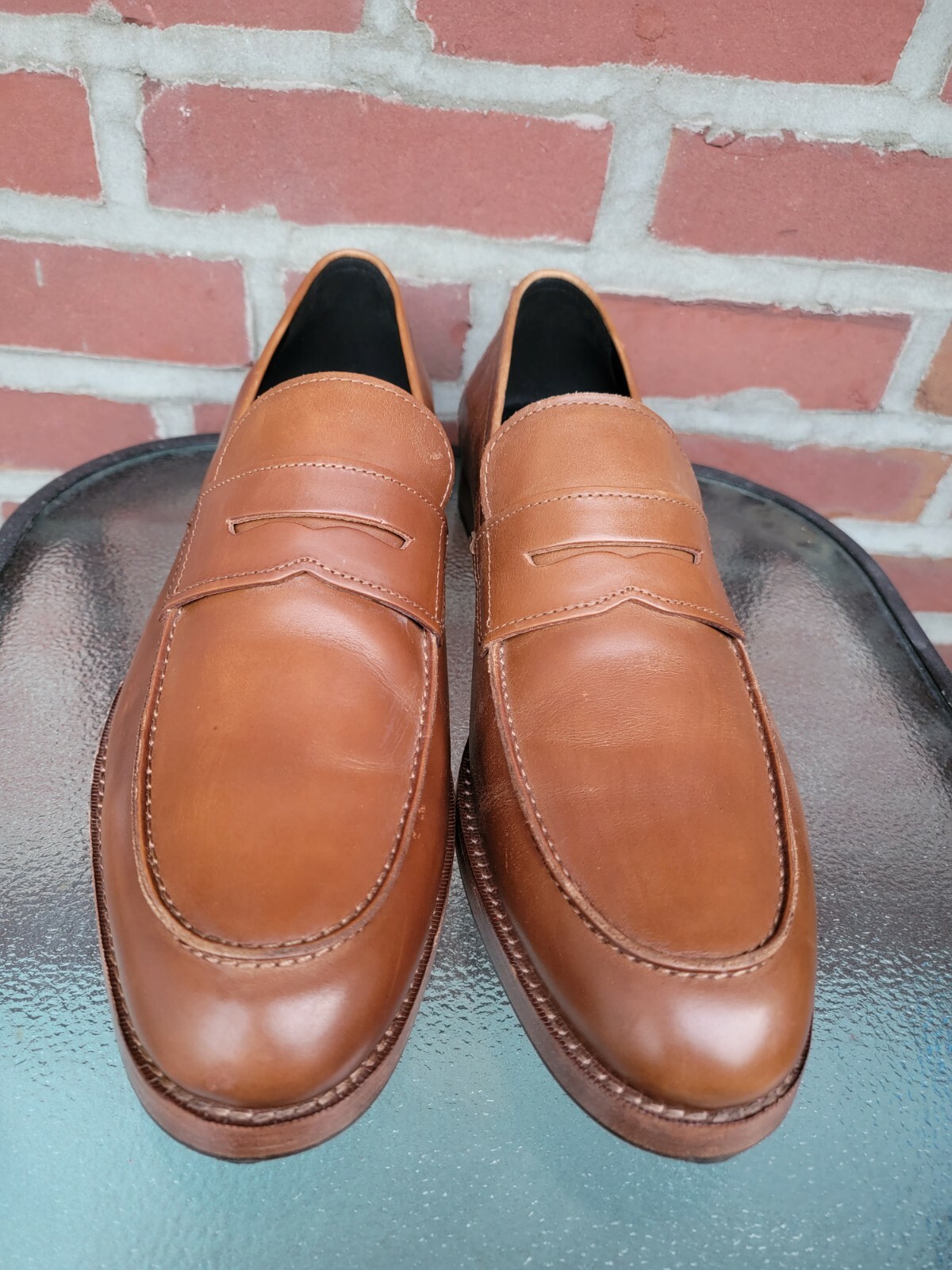 COACH Penny Loafer Men Brown Leather Shoes NICE!!! Gem
