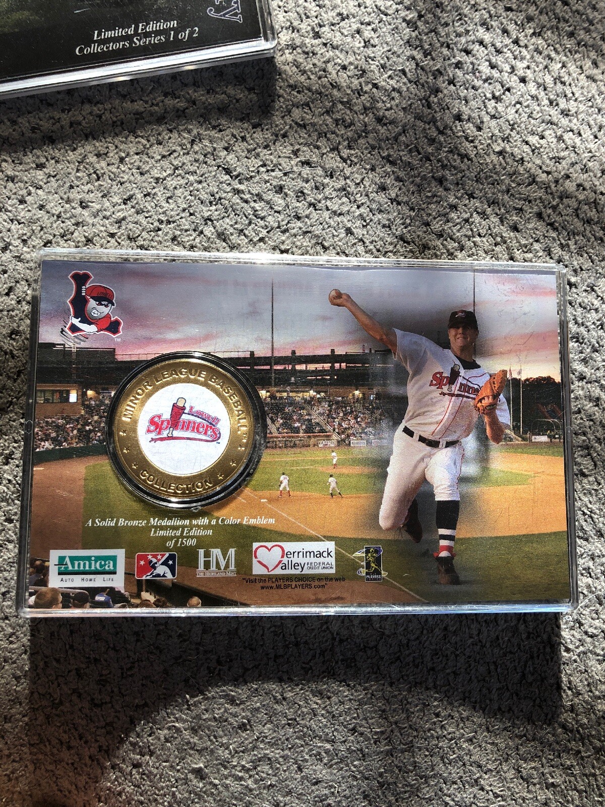 Red Sox Papelbon And Ellsbury Spinners Minor League Limited Edition