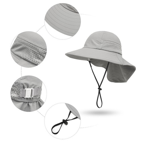 Boys Girls Sun Hat Children Kids Summer Beach Bucket Cap UV Protection Hat - Picture 14 of 39