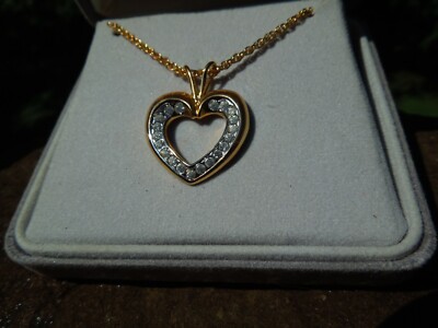 Vintage Krementz Gold Tone Crystal 