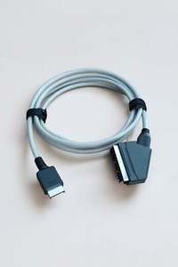 RGB SCART Cable for PS1  – Sync on Luma – 1.5m Length