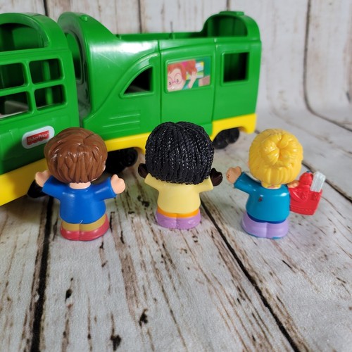 Fisher Price Little People Friendly Passengers Train 3 Figuren SOUND LIGHTS WORK - Bild 3 von 9