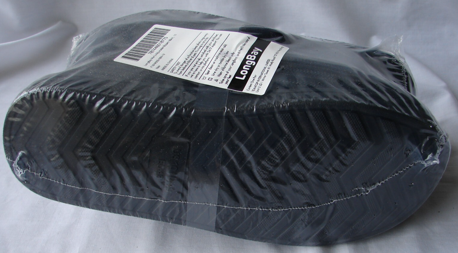 SAOLA Ciabatte uomo LongBay memory foam taglia 10 regolabili nere nuove suola gomma peluche