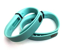 2 Large TEAL for FitBit FLEX Wristband/Bracelet with Clasps (NO TRACKER)