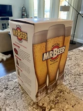 UNUSED Mr. Beer Brewing Kit - Fermenter Keg, Bottle Caps & Recipe Book ONLY!