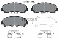 Bremsbelagsatz FÜR Isuzu D-MAX II (Tfr, Tfs) - Textar 2514901