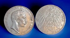1911 A 3 Mark Prussia Germany World Silver Coin German States Zwei Wilhelm II