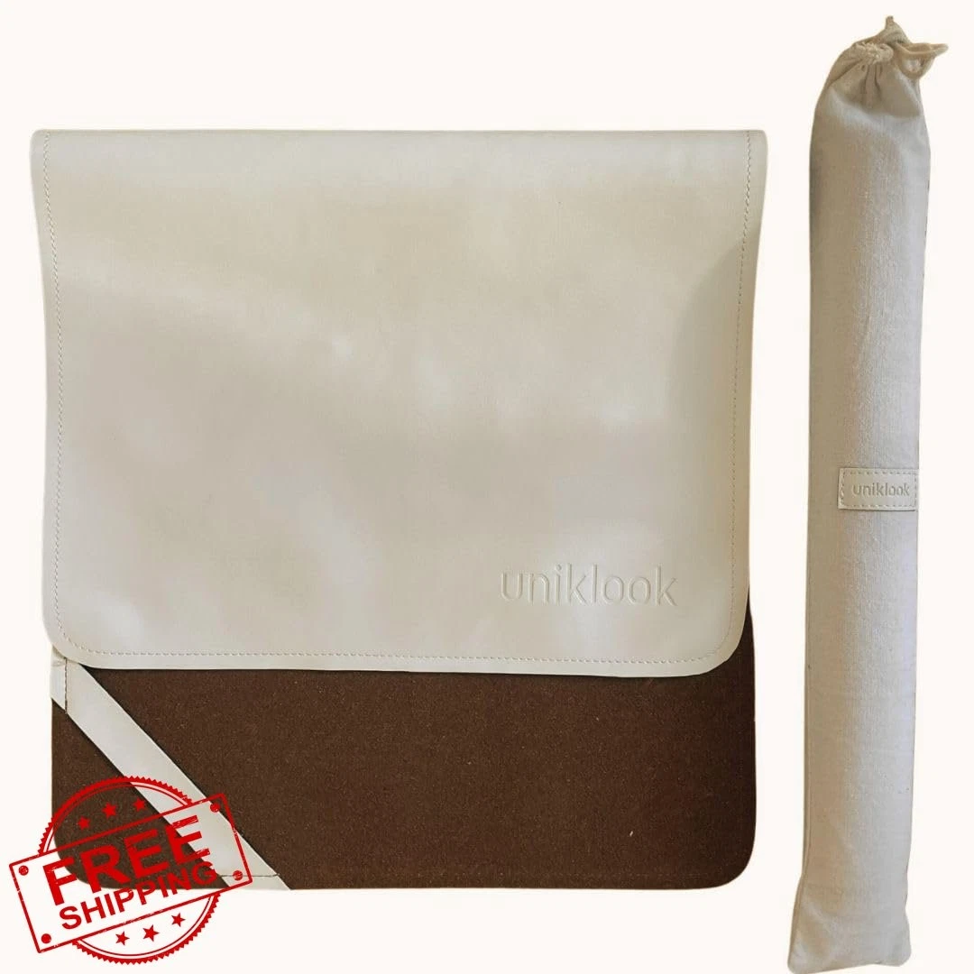 Uniklook Cream 16"x30" Leather Portable Changing Mat