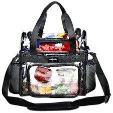 Clear Lunch Tote Heavy Duty Stadium Bag Approved Durable Crossbody for Sports...