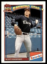 1991 Topps Bazooka Shining Stars Scott Radinsky #22 Chicago White Sox