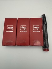 Avon fmg Glimmer Nail Lacquer Black Hole Burgundy 3 Pack & 1 Eraser Pen NEW