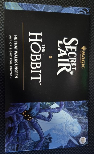 Secret Lair x The Hobbit: He Who Walks Unseen Out of Sight Foil Factory Sealed