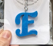   Blue Letter Keychains   Available in all letters 