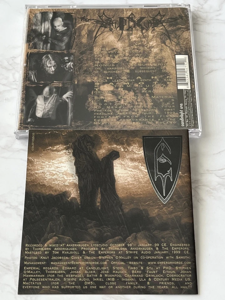 Emperor IX Equilibrium CD 2004 Candlelight CDL0102CD w/Slipcase! ENHANCED DISC! Foto 4 de 4