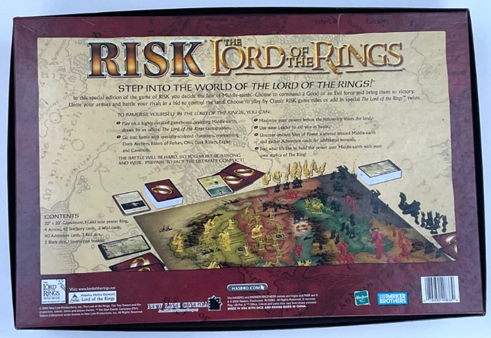 RISK Lord of the Rings Board Game Middle-Earth Conquest Game 100% Complete BNIB - Image 3 of 4