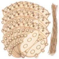 50 Sets Unfertige Holzausschnitte Unvollendete Holzrohlinge Zum Basteln