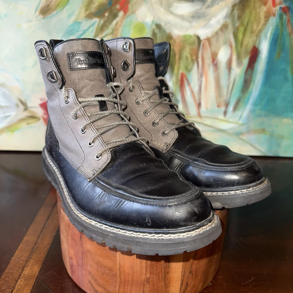 Timberland Britton Hill водонепроницаемый Moc носок боя загрузки A17DU мужской размер 9,5 черный - Изображение 2 из 4