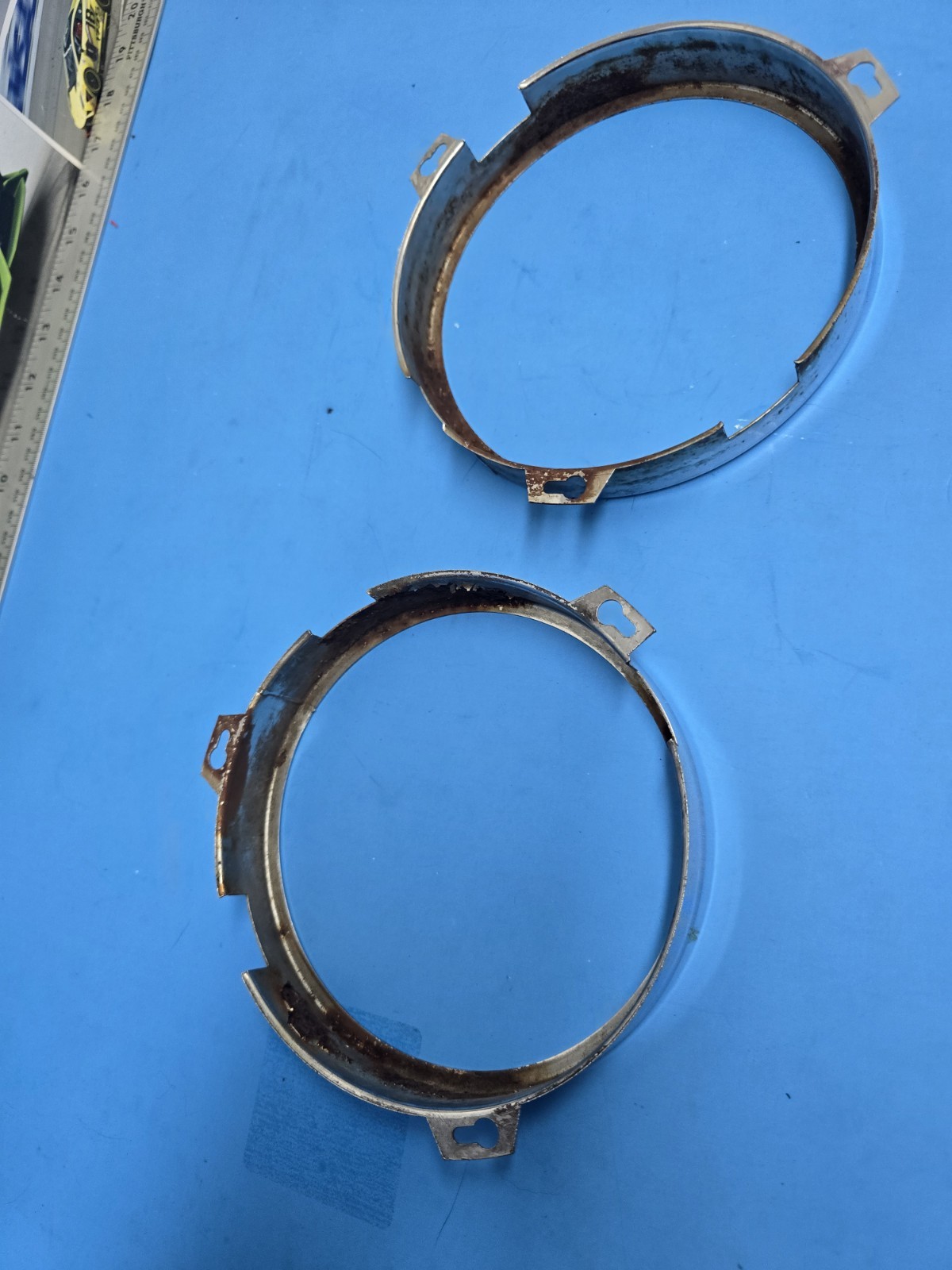 1970s rolls royce headlight mounting rings