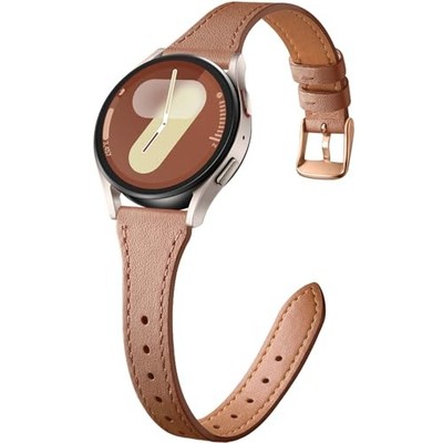 Leather Strap Compatible with Galaxy Watch 7 40mm Quick Release Women 20 mm