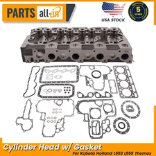 V1902 Cylinder Head with Full Gasket &Valves For Kubota Holland L553 L555 Thomas