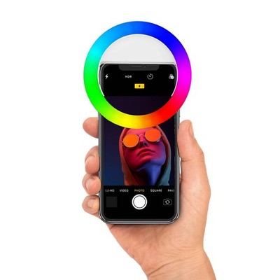 Bower RGB Clip-On Selfie LED Ring Light for Smartphones (wa-rgb250) (wargb250)