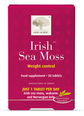 Neu Nordic Irish Sea Moos 30 Tabletten Gewichtskontrolle + Wakame + Norwegischer Kelp