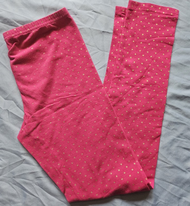 Girls Size 14 Pink Polka Dot Leggings Old Navy