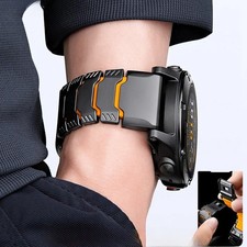 Titanium Silicone Magnetic Band for Garmin Fenix 8 7X Pro 6X Enduro3 Tactix 7Pro