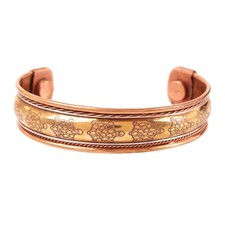 Touchstone Handcrafted Copper Bracelet Hand Forged with Solid and High Gauge ...