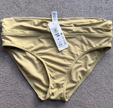 Marks & Spencer Women’s Khaki Swim Briefs Bikini Bottoms Size 14