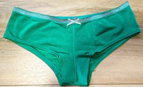 NWT Vintage Victoria's Secret Sexy Little Things Silky Santa Cheeky Panties S