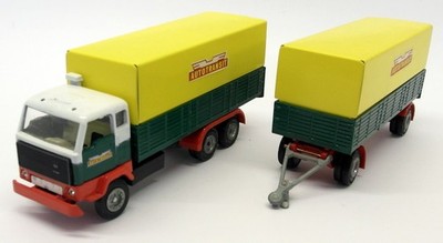 Tekno Maßstab 1:50 - Jim050 Volvo Truck + Covered Trailer - Autotransit