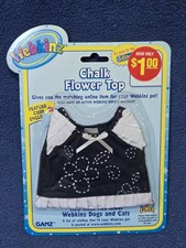 Webkinz clothing Chalk Flower Top fits most dogs and cats NEW SEALED blouse