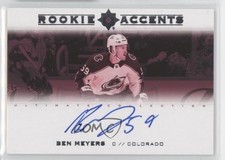 2022-23 Upper Deck Ultimate Collection Rookie Accents 11/65 Ben Meyers Auto rp9