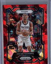 2023-24 Panini Prizm #292 Oscar Tshiebwe Prizms Red Ice