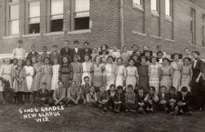New Glarus WI Wisconsin School 5th & 6th Grades c1910s RPPC Photo Postcard COPY